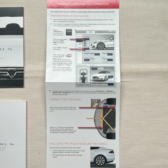 2013 TESLA MODEL S QUICK GUIDE SET - Picture 4 of 5